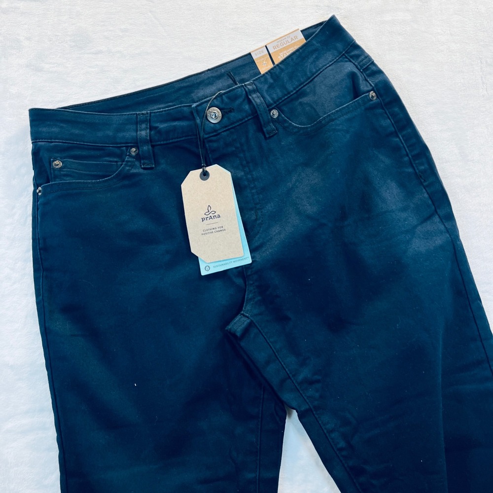 Prana Kayla High Rise Jean Indie Blue Stretch Hiking Denim Size 4 27 Regular